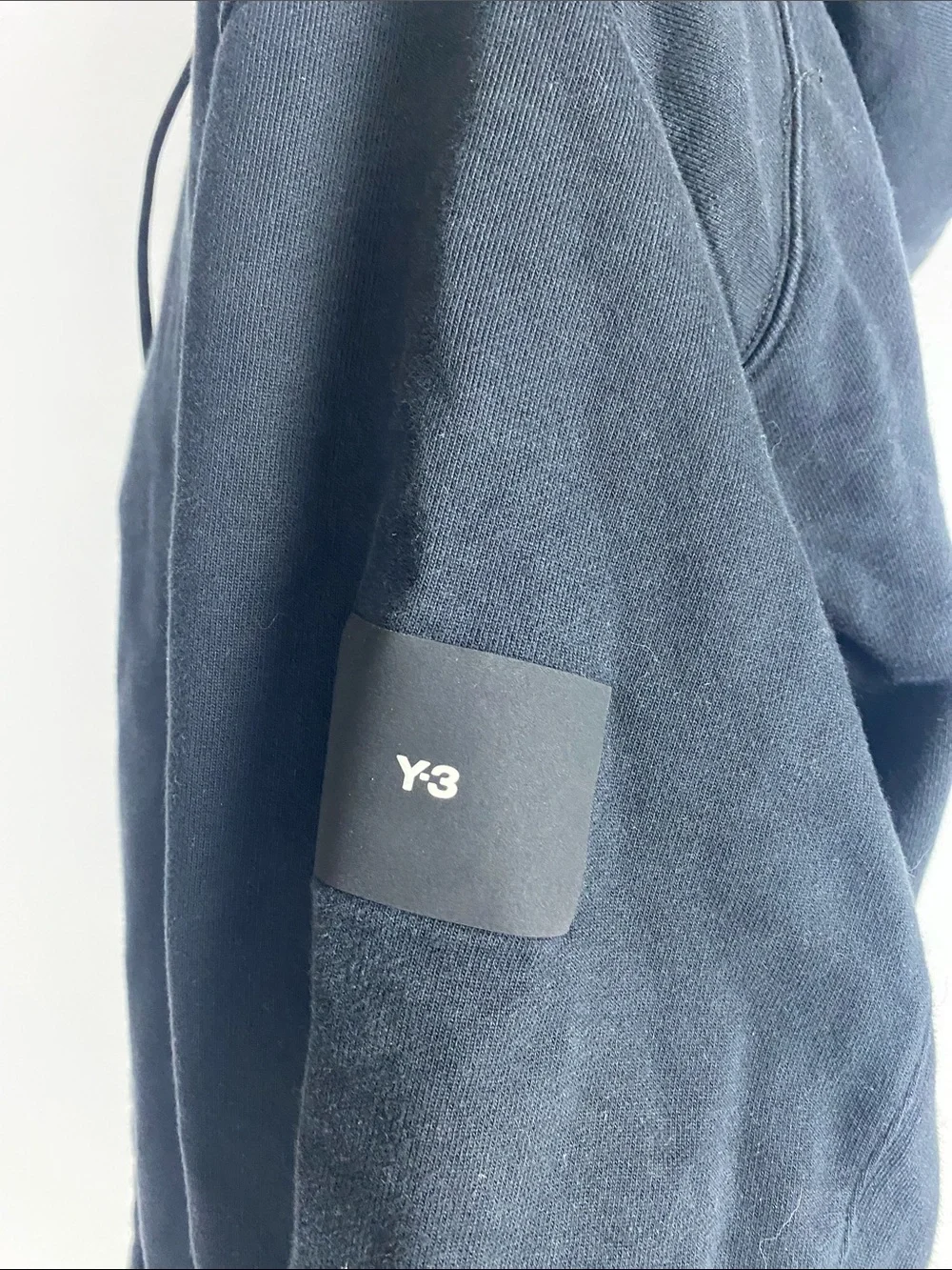 Y-3 Adidas Men's Black Full-Zip Hooded Sweatshirt Size XL